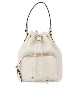 Duet Bucket Bag, Leather, White, 204, S/DB, 3*